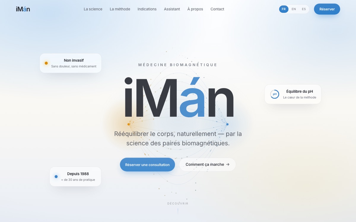 iMán — health practice website